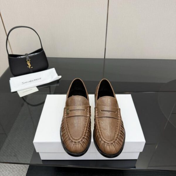 Saint Laurent 新品YSL小logo樂福鞋單鞋(94K6F)