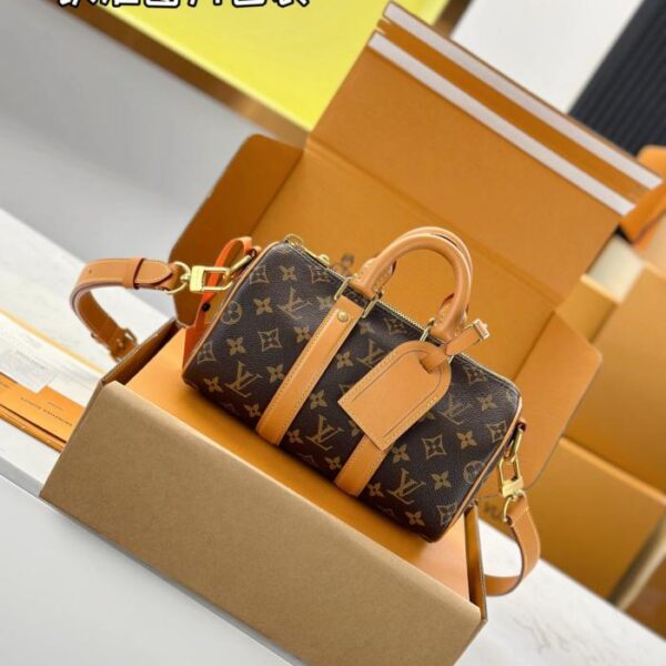 【特級MB高彈布料】KEEPALL BANDOULIÈRE 25 手袋型號 M28957材質 A+級全鋼五金(G3GBXK)